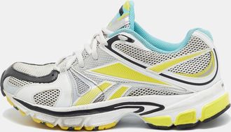 VETEMENTS Multicolor Fabric And Leather Spike Runner Lace Up Sneakers