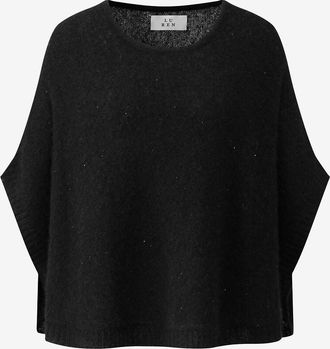 Lu Ren Rundhals-Strickponcho Shiitake