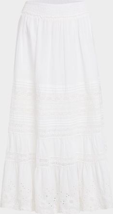 Polo Ralph Lauren Lace-Trim Cotton Voile Skirt