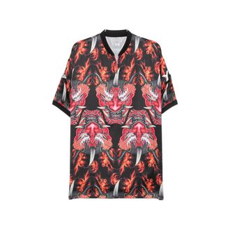 Yohji Yamamoto Graphic-print Short-sleeve Top