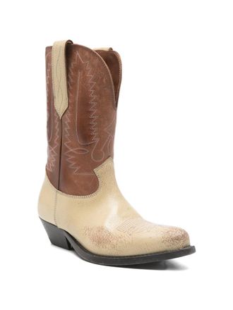 Golden Goose Wish Star Boot - Cream