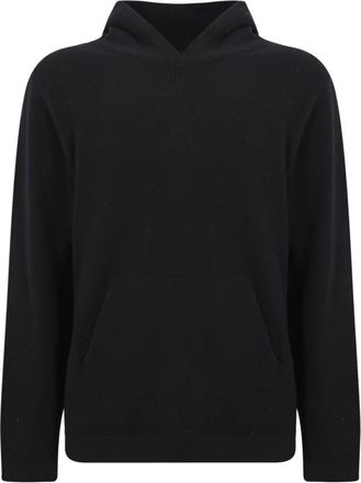 Daniele Fiesoli Hooded Sweater - Heren - Hoodies - Zwart - XL - Wol - Hoodies & sweatvesten