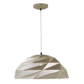 Searchlight Sospensione Contemporanea Origami Cupola Ferro Oro 1 Luce E27