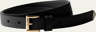 Prada Triangle Calf Leather Belt