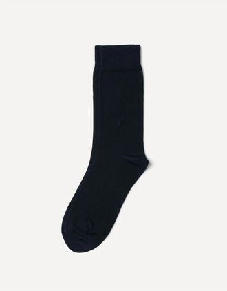 Jak Mens JAK Cotton Dark Blue Socks - Size: 9.5/13/12.5/12/11.5/11/9/16/15.5/15/14.5/14/13.5/10.5/10