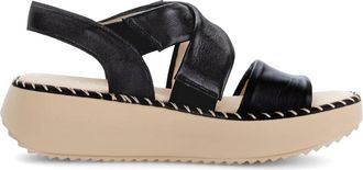 Gabor Zwarte Damessandaal - Zomercollectie - Dames - Sleehakken - Zwart - 42 EU - Schoenen