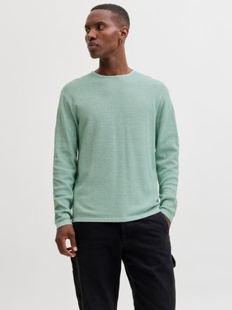 Jack & Jones JJEGEORGE KNIT CREW NECK NOOS mit Strick Optik