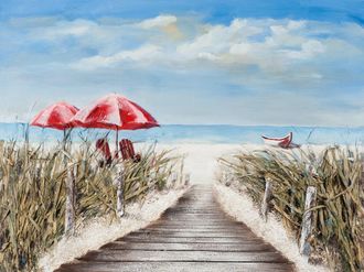 Schubiger M&ouml;bel Bild Sonnenschirm am Strand