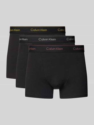 Calvin Klein Underwear Trunks mit elastischem Logo-Bund im 3er-Pack in Black, Gr&ouml;&szlig;e M