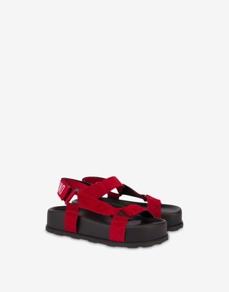 Moschino Suede sandals - Red