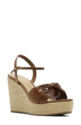 Arezzo Platform Wedge Sandal in Soul Natural at Nordstrom, Size 8.5