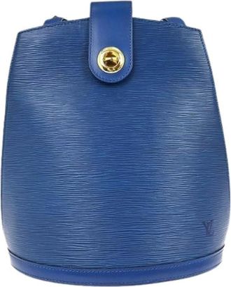 Louis Vuitton Pre-owned Bucket Bags, female, Blue, Size: ONE SIZE Pre-owned Cluny shoulder bag