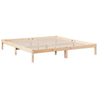 vidaXL Cama Extralarga Sin Colch&oacute;n Madera Maciza De Pino 200x220 Cm Vidaxl