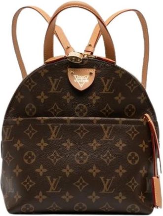 Louis Vuitton Pre-owned Fabric Backpack - Dames - Vintage Rugzakken - Bruin - ONE Size - Vintage