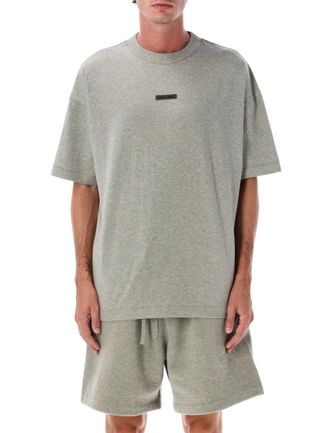 Fear of God Grey Crewneck Logo T-Shirt