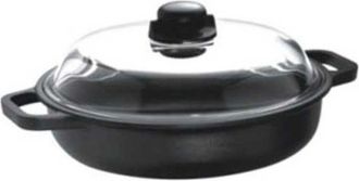 Risoli Sart&eacute;n De 2 Asas Con Tapa, 24 Cm, Inducci&oacute;n, Risoli