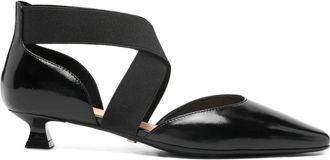 Marc Ellis 35mm elasticated strap pumps - Black