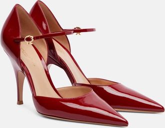 Gianvito Rossi 95 patent leather pumps