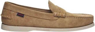 Sebago Mens Dan Flesh Out Leather Loafers (Beige Camel) - Flax - Size UK 8