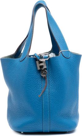 Herm&egrave;s Pre-owned Hermes Clemence Picotin Lock 18 GTYX75V8GYCK9Q50