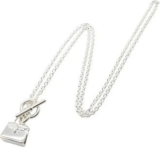 Herm&egrave;s Collana Amullets Kelly - Argento