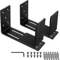 OEM Juego De 2 Soportes De Barricada, Soportes Ajustables En Forma De U, Soportes Para Cerraduras De Seguridad De Puertas, Adecuados Para Cerraduras De Pu