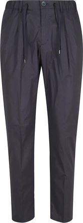 Herno Lichte Katoenen Stretch Broek - Heren - Slim Fit Broeken - Blauw - L - Katoen - Broeken