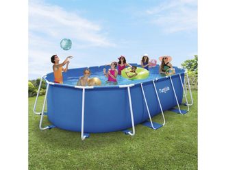 Habitat et Jardin Piscina Tubular Ovalada tina - 4,24 X 2,50 X 1 M