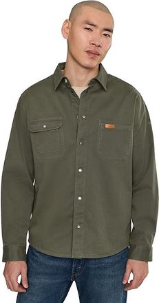 Pendleton Twill Work Shirt Mens Clothing Green/Ponderosa : 2XL, Cotton/Spandex