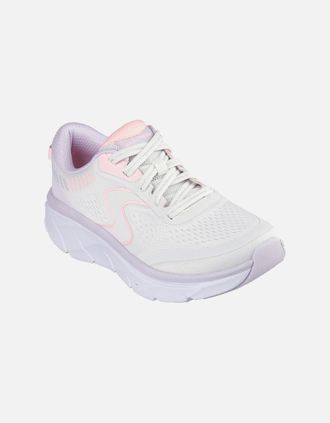 Skechers Womens DLux Walker 2.0 Active Pace Womens Trainers - White - Size: 5