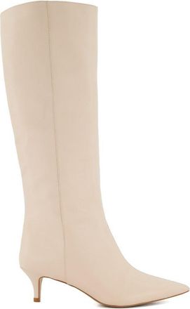 Dune London Smooth Leather Knee High Boots
