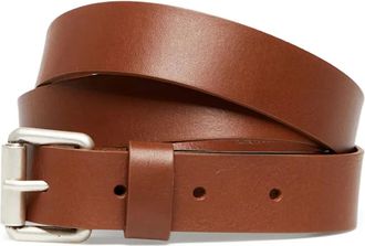Carhartt Work in Progress leather rectangle-buckle belt - men - Calf Leather - S - Brown