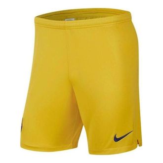Nike 2019-2020 Barcelona Away Football Shorts Yellow AJ5705-726