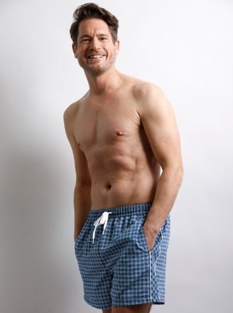 Feel Good Badeshorts FEEL GOOD, Damen, Gr. 10, Normalgr&ouml;ssen, blau (topas), Polyester, Badehosen Badeshorts