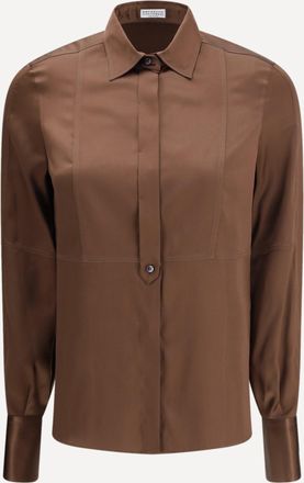 Brunello Cucinelli Silk Shirt Female S