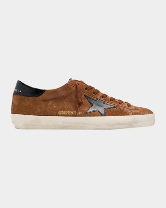 Golden Goose Men & apos;s Super-Star Suede Low-Top Sneakers