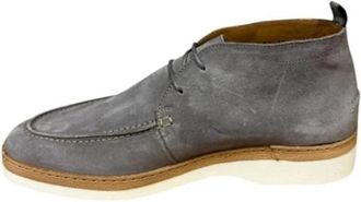 Van Bommel De Kuiper Boot - Heren - Veterlaarzen - Grijs - 41 1/2 EU - Leer - Schoenen