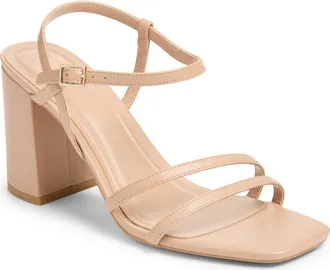 BP. Ayla Heeled Sandal in Tan Light at Nordstrom, Size 6.5