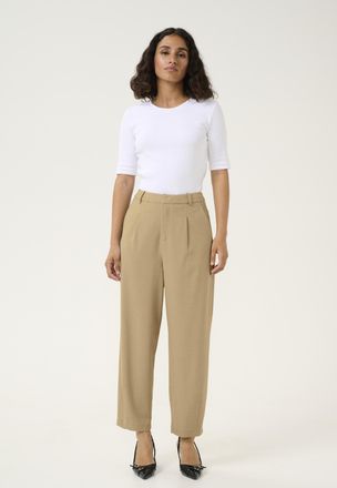 Kaffe Pants Suiting Regular fit Petrified Oak beige