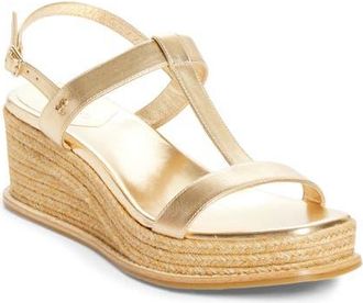 Jimmy Choo London Theia Wedge Sandal in Gold at Nordstrom, Size 35.5