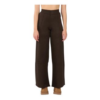 Hinnominate Pantaloni in maglia con elastico - - Trousers - Donna - Marrone - L