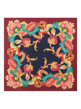 Etro floral-print silk scarf - women - Silk - One Size - Red
