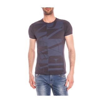 Armani Jeans T-shirt - Heren - Tops - Blauw - Maat: 2XL