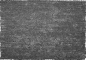 Beliani Beliani - Alfombra De Pelo Largo Gris Oscuro 160 X 230 Cm Rectangular Moderna Demre
