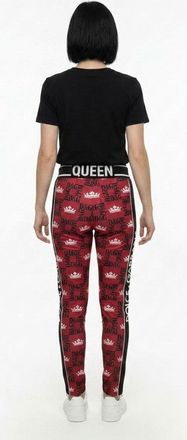 Dolce & Gabbana Crown-Jacquard Joggers - Red