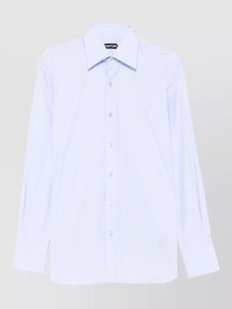 Tom Ford cotton shirt long sleeves button collar cuffs
