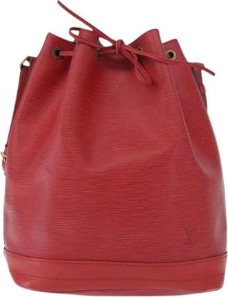 Louis Vuitton Pre-owned Noe Handbag - Dames - Vintage Tas - Rood - ONE Size - Leer - Vintage
