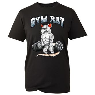 Generic Gymrat Graphic T-Shirt, Funny Jacked Rat Muscles Gym Fitness Lover Shirt, Gift Unisex Tee Top (Black, L)