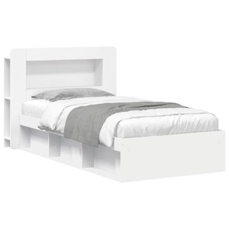 Berkfield Home Bed Frame with Storage White 80 x 200 cm Engineered Wood