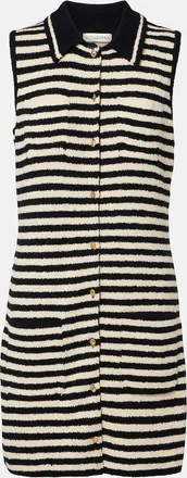 Altuzarra Mamie striped cotton-blend polo dress